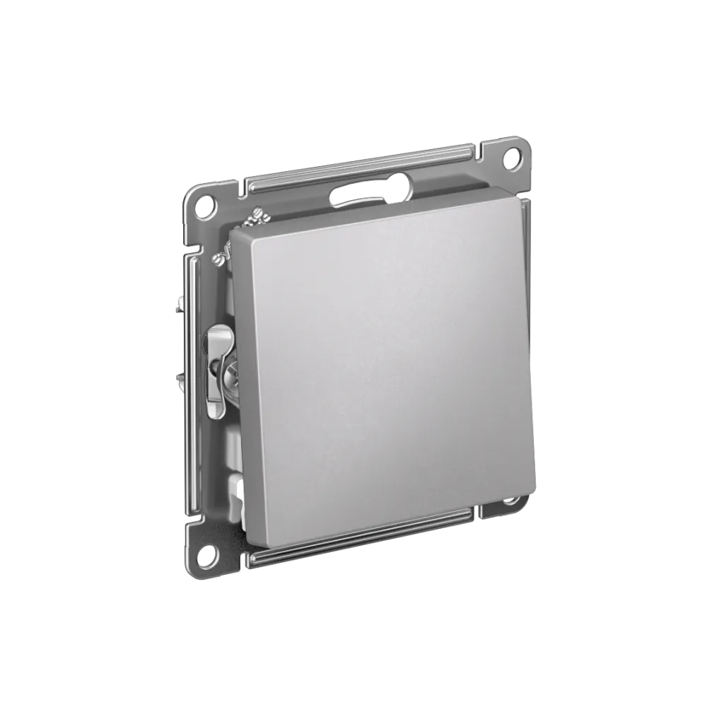 Systeme Electric AtlasDesign SE ATN000371S, Алюминий Переключатель перекрестный 1-клавишный, сх.7, 10АХ, мех., быстрозажим. клем.