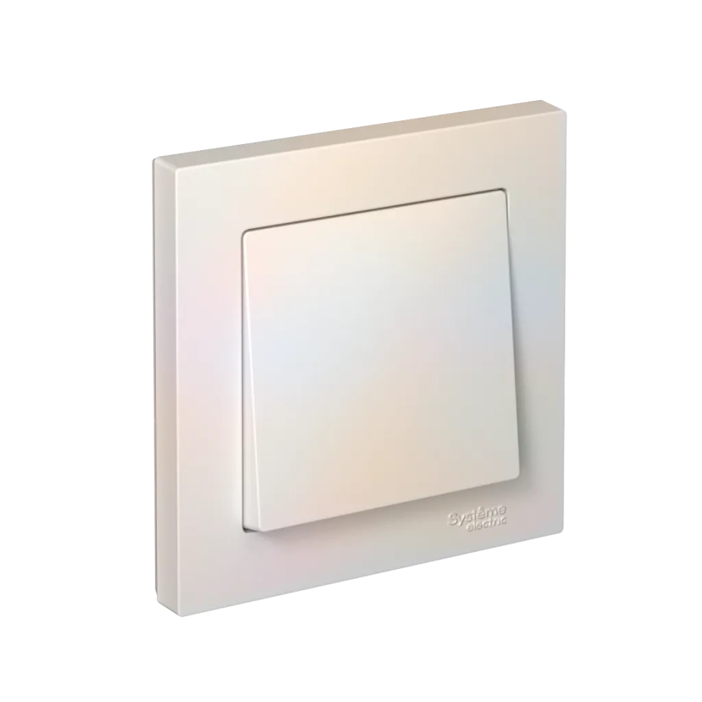 Systeme Electric AtlasDesign SE ATN000412S, Жемчуг Выключатель 1-клавишный, сх.1, 10АХ, в сборе, быстрозажим. клем.