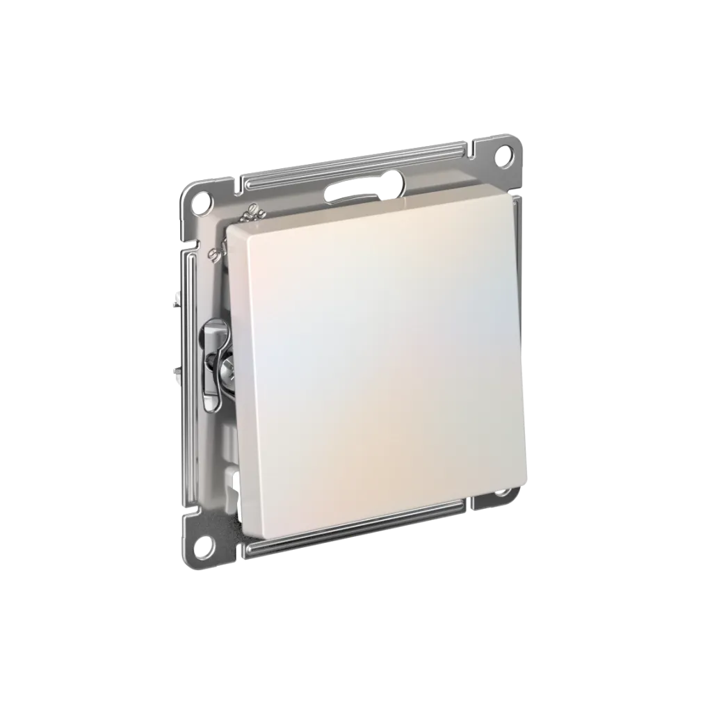 Systeme Electric AtlasDesign SE ATN000471S, Жемчуг Переключатель перекрестный 1-клавишный, сх.7, 10АХ, мех., быстрозажим. клем.