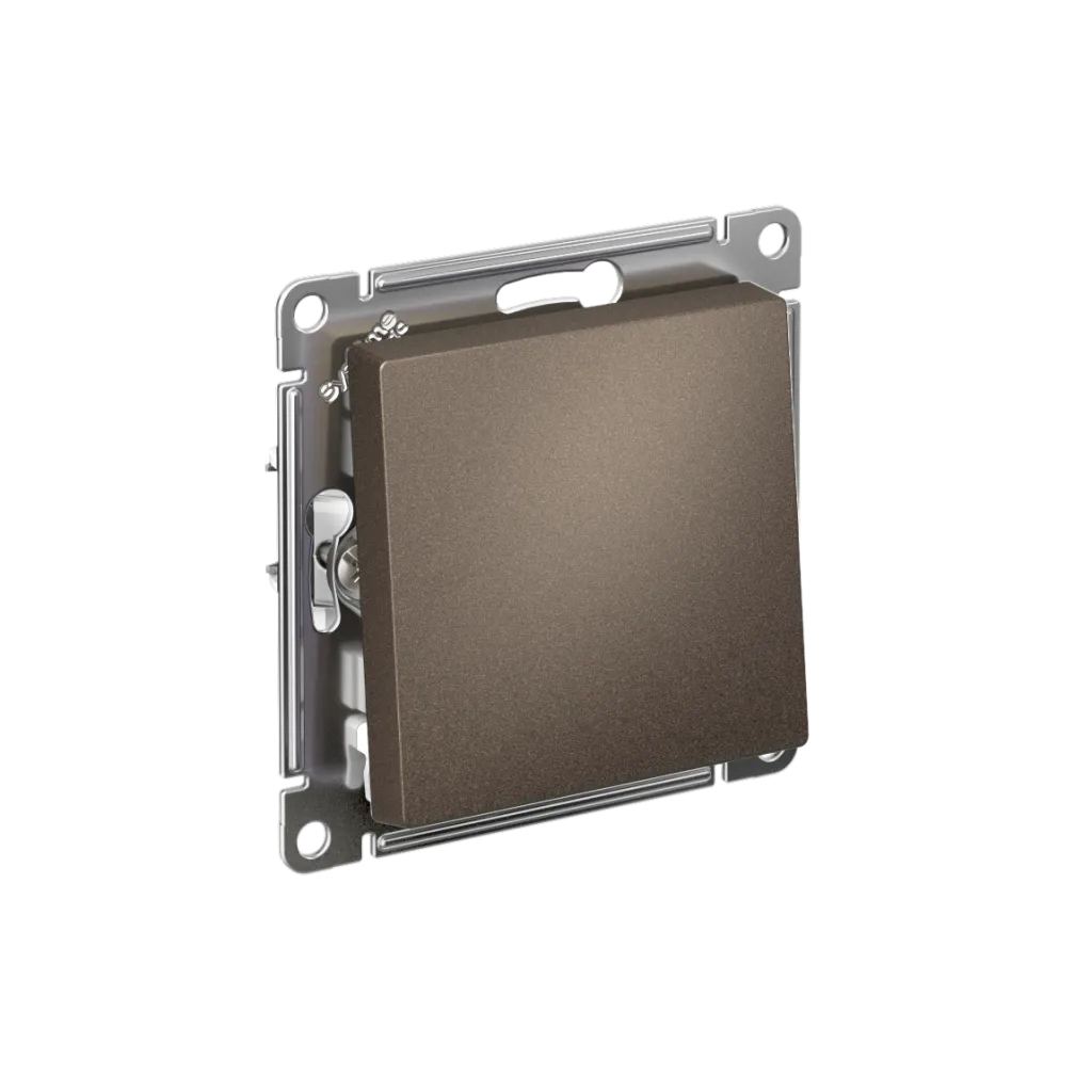 Systeme Electric AtlasDesign SE ATN000611S, Мокко Выключатель 1-клавишный, сх.1, 10АХ, мех., быстрозажим. клем.