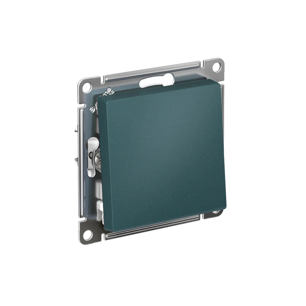 Systeme Electric AtlasDesign SE ATN000811S, Изумруд Выключатель 1-клавишный, сх.1, 10АХ, мех., быстрозажим. клем.