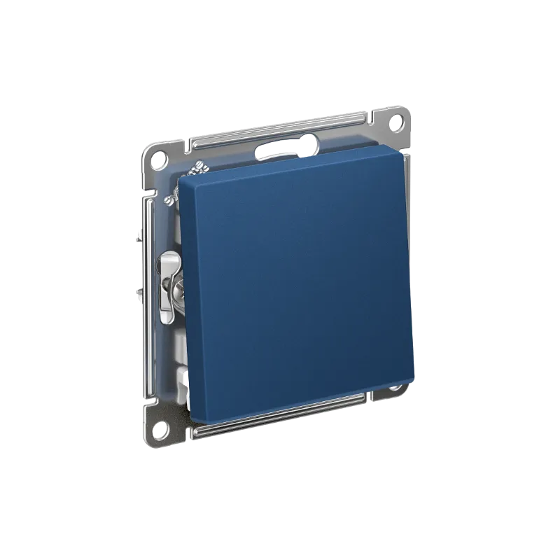Systeme Electric AtlasDesign SE ATN001111S, Аквамарин Выключатель 1-клавишный, сх.1, 10АХ, мех., быстрозажим. клем.