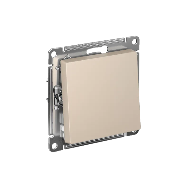 Systeme Electric AtlasDesign SE ATN001211S, Песочный Выключатель 1-клавишный, сх.1, 10АХ, мех., быстрозажим. клем.