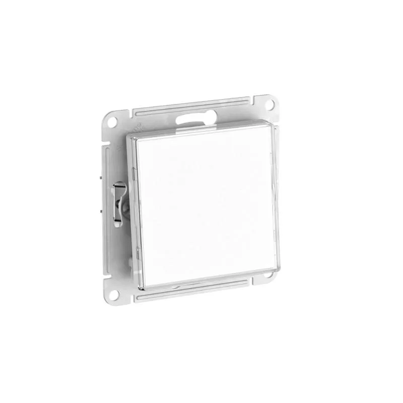 Systeme Electric AtlasDesign SE ATN200111S, Art Белый Выключатель 1-клавишный, сх.1, 10АХ, мех., быстрозажим. клем.