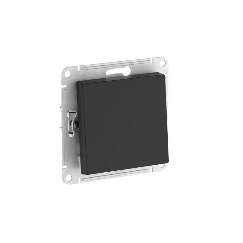 Systeme Electric AtlasDesign  SE ATN440361S, Aqua Алюминий Переключатель 1-клавишный IP44,сх.6, 10АХ,мех., быстрозажим. клем.
