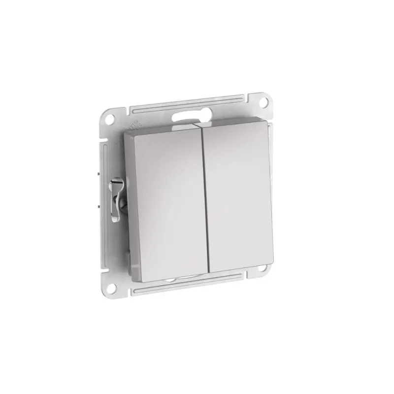 Systeme Electric AtlasDesign SE ATN441061S, Aqua Карбон Переключатель 1-клавишный IP44, сх.6, 10АХ,мех., быстрозажим. клем.