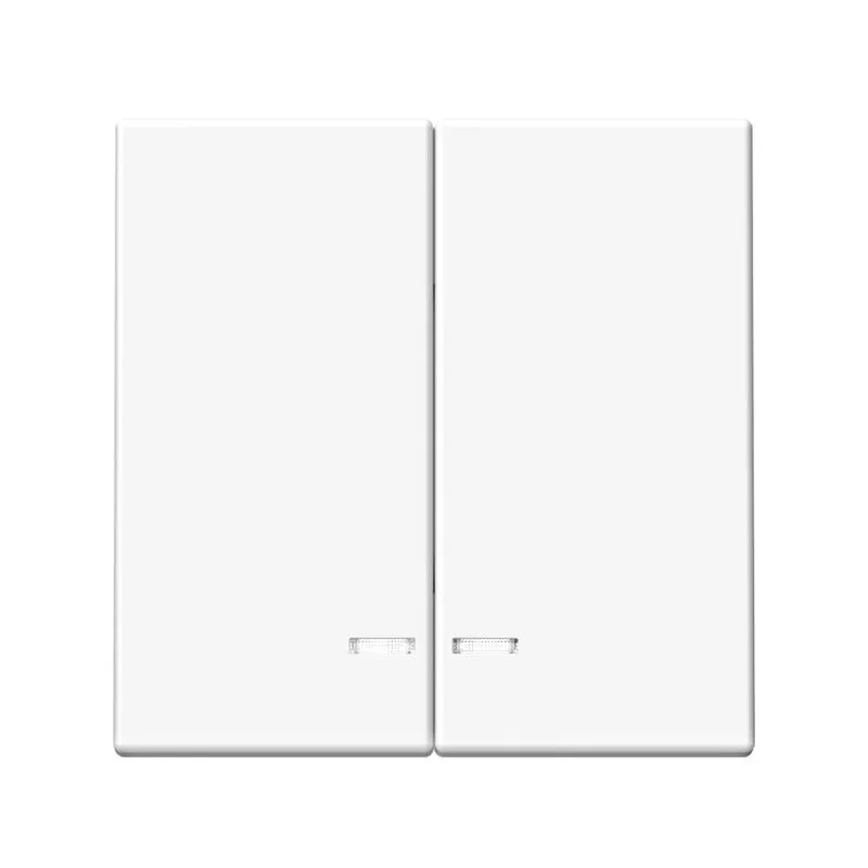 Systeme Electric ArtGallery SE GAL001353S, Лотос Выключатель 2-клавишный с подсветкой, сх.5а, 10АХ, механизм, быстрозажим. клем.