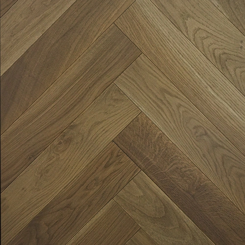 Инженерная паркетная доска (англ елка) АХ Hocoholz Лайтс 101, 127/12 мм, Рустик/Натур/Селект, Дуб