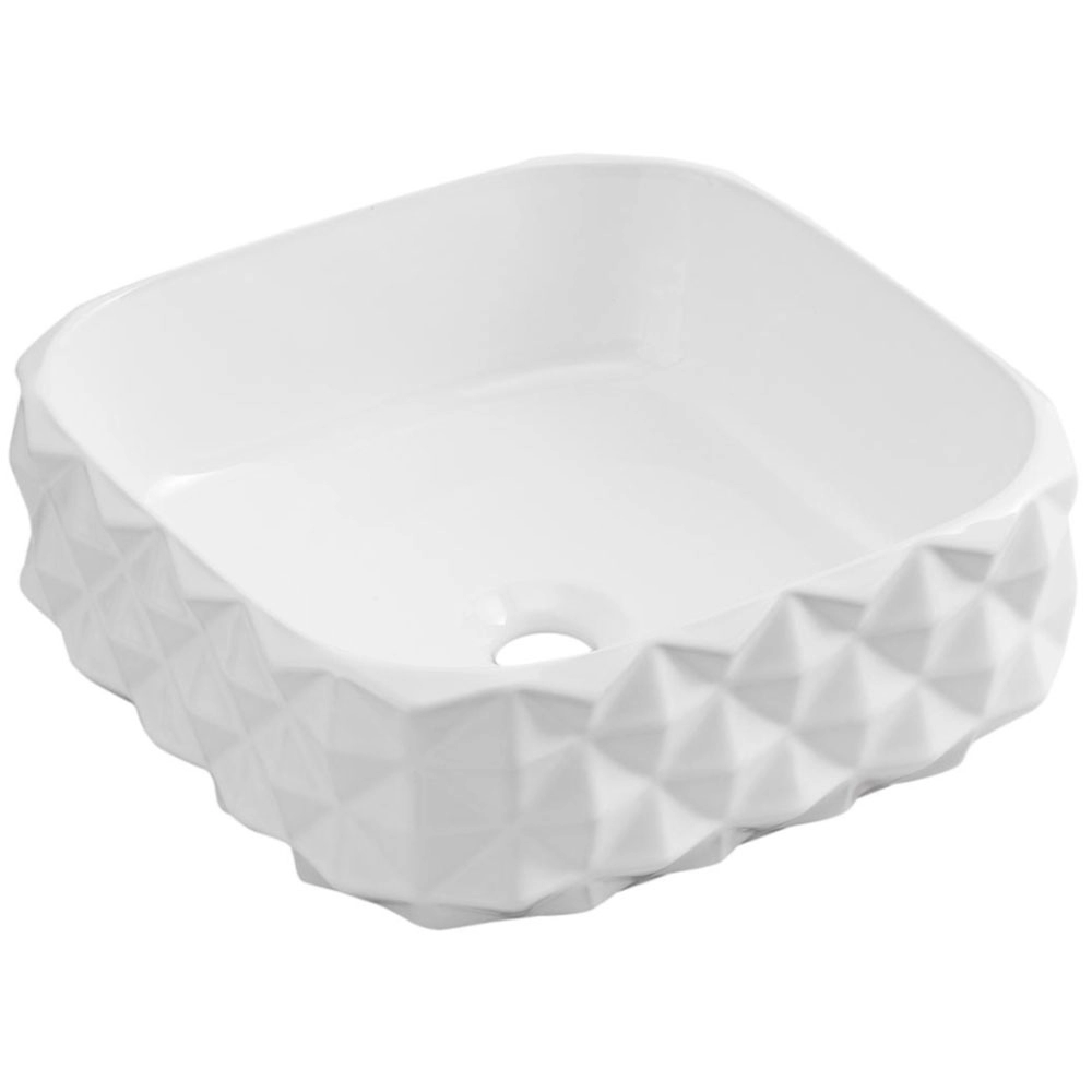 Раковина чаша Hans VZ-2628 40_40 квадратная белая