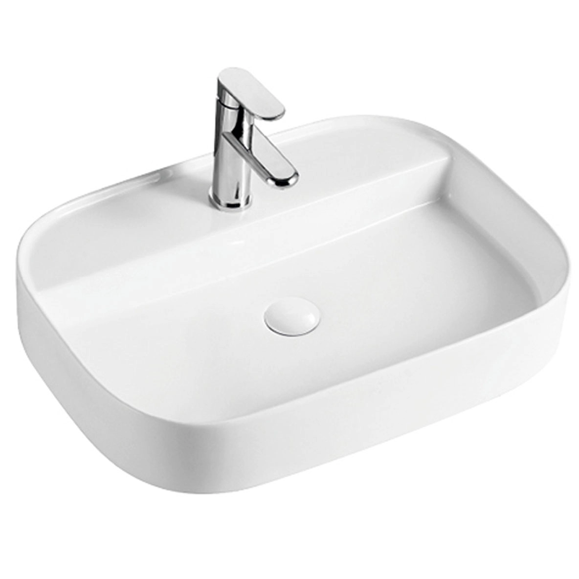 Раковина чаша Hans HS-2205 61_45 прямоугольная белая