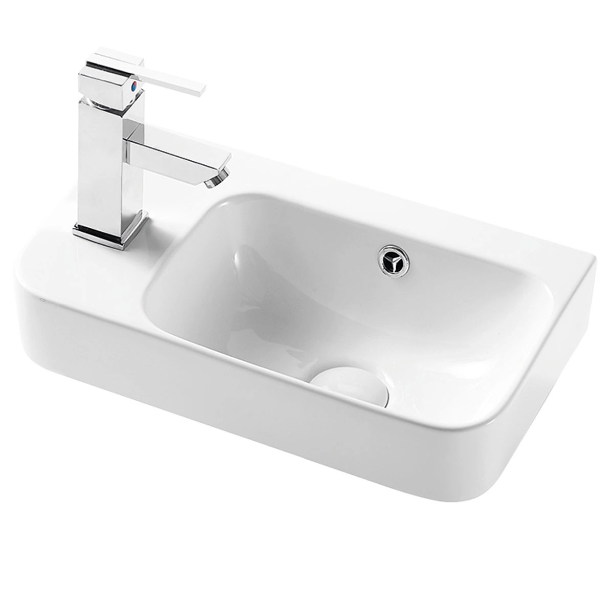 Раковина подвесная Hans HS-5117L 26_13 левая белая