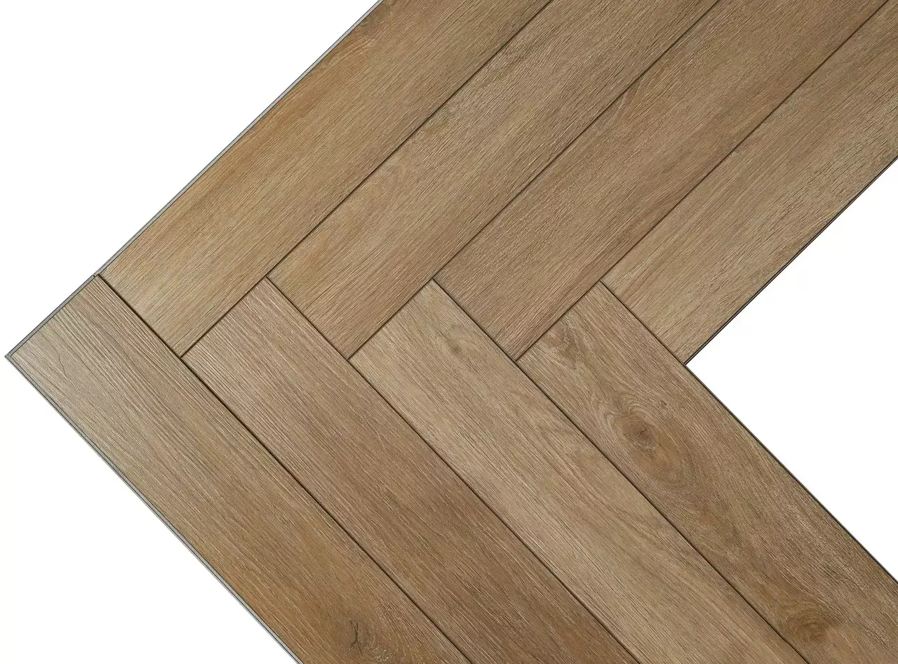 Виниловое напольное покрытие SPC CM Floor Parkett 38 Дуб Делано (Английская ёлка)