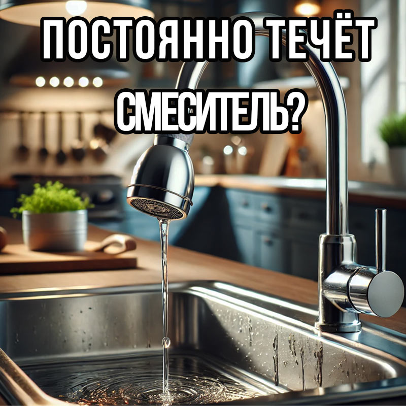 Постоянно течет смеситель? Что делать в данной ситуации?