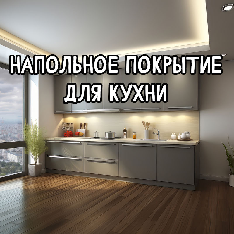 Напольное покрытие на кухню под мебель и технику — что учесть?