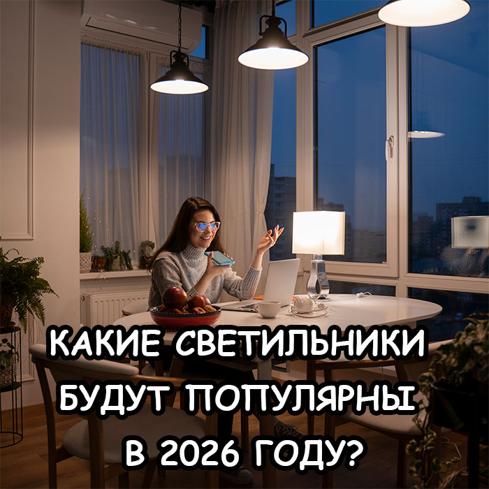 Тренды освещения 2026: какие светильники выбрать и почему? 