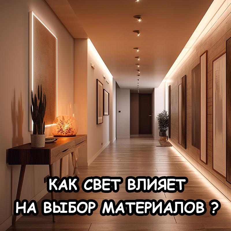Влияние освещения на отделочные материалы: что важно знать в 2026?